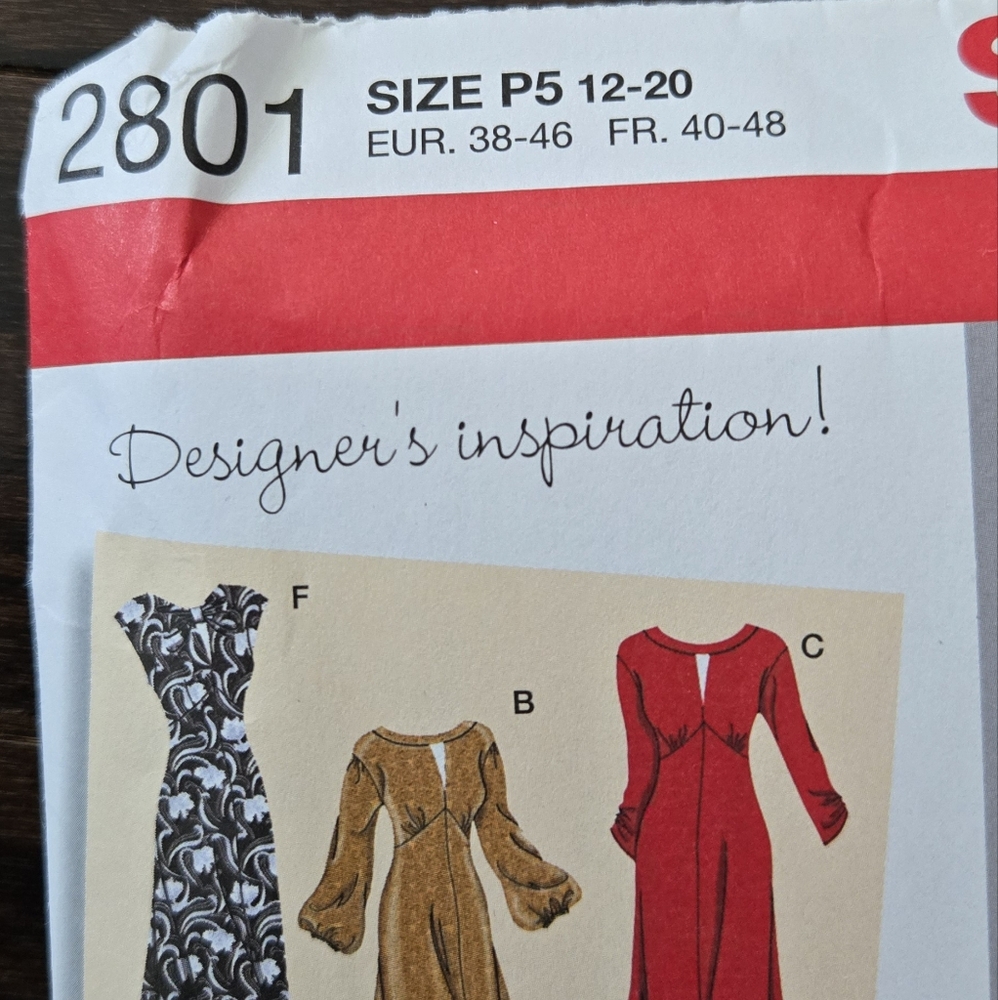 Simplicity Women's Dress Pattern - Picture 3 of 3